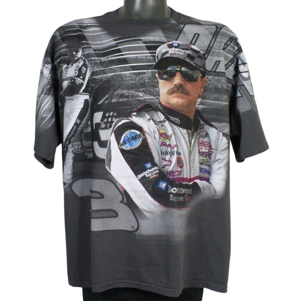 Vintage Dale Earnhardt Shirt XXL Chase Goodwrench NASCAR AOP Tee